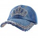 Crown Outdoor Golf s Baseball Cap Sun Hats Rhinestone Bling Hat Adjustable   eb-37044128